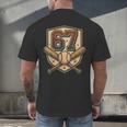67 Baseball Meme Vintage Sports Crest Retro 67 Player Men's Back Print T-Shirt 67 Baseball Meme Vintage Sports Crest Retro 67 Player Men's Back Print T-Shirt