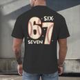 67 Baseball Six Seven 6 7 Meme Kids 67 Teen Boys 6-7 Men's Back Print T-Shirt