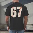 67 Baseball Six Seven 6 7 Meme 67 Men's Back Print T-Shirt 67 Baseball Six Seven 6 7 Meme 67 Men's Back Print T-Shirt