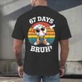 67 Days Of School Bruh Teacher Kids Dabbing Baseball Men's Back Print T-Shirt 67 Days Of School Bruh Teacher Kids Dabbing Baseball Men's Back Print T-Shirt
