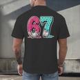 67 Ice Cream Drip Baseball Gen Alpha Slang Six Seven Meme Men's Back Print T-Shirt 67 Ice Cream Drip Baseball Gen Alpha Slang Six Seven Meme Men's Back Print T-Shirt