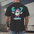 67 Meme Six Seven 6 7 Meme Baseball Drip Men's Back Print T-Shirt 67 Meme Six Seven 6 7 Meme Baseball Drip Men's Back Print T-Shirt