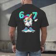 67 Meme Six Seven Meme Baseball Dapping Ice Cream Drip Men's Back Print T-Shirt 67 Meme Six Seven Meme Baseball Dapping Ice Cream Drip Men's Back Print T-Shirt