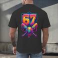 67 Meme Trendy Baseball Number 67 Player Six Seven Men's Back Print T-Shirt 67 Meme Trendy Baseball Number 67 Player Six Seven Men's Back Print T-Shirt