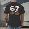 67 Trend Baseball Six Seven Number For Boys Men Men's Back Print T-Shirt