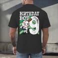 9th Birthday Baseball Birthday Party 9th Birthday Boy Men's Back Print T-Shirt