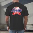 Auntie Rookie Of Year 1st Birthday Baseball Theme Matching Men's Back Print T-Shirt Auntie Rookie Of Year 1st Birthday Baseball Theme Matching Men's Back Print T-Shirt