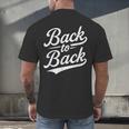 Back To Back For Boys Girls Men Women Baseball Men's Back Print T-Shirt
