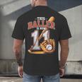 This Baller Is Now 11 Year Baseball Player 11th Birthday Boy Men's Back Print T-Shirt