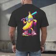 Banana With Baseball Bat Street Baseball Drip Men's Back Print T-Shirt