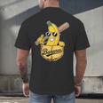 Banana Baseball Fruit Men's Back Print T-Shirt