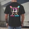 Baseball 13 Year Ice Cream Drip 13th Bday Official Teenager Men's Back Print T-Shirt Baseball 13 Year Ice Cream Drip 13th Bday Official Teenager Men's Back Print T-Shirt