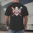 Baseball 2026 Ice Cream Drip Bats For Boys Birthday Graphic Men's Back Print T-Shirt