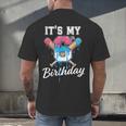 Baseball 6 Year Old Ice Cream Drip 6th Birthday Boy Number 6 Men's Back Print T-Shirt Baseball 6 Year Old Ice Cream Drip 6th Birthday Boy Number 6 Men's Back Print T-Shirt