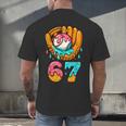 Baseball 67 Ice Cream Drip 67 Six Seven Meme 67th Birthday Men's Back Print T-Shirt Baseball 67 Ice Cream Drip 67 Six Seven Meme 67th Birthday Men's Back Print T-Shirt