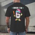 Baseball 6th Birthday Boy Ice Cream Drip Bruh I'm 6 Year Old Men's Back Print T-Shirt Baseball 6th Birthday Boy Ice Cream Drip Bruh I'm 6 Year Old Men's Back Print T-Shirt