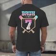 Baseball 7 Year Old Ice Cream Drip 7th Birthday Boys Player Men's Back Print T-Shirt Baseball 7 Year Old Ice Cream Drip 7th Birthday Boys Player Men's Back Print T-Shirt