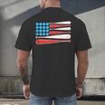Baseball American Flag Patriotic USA Pride Men's Back Print T-Shirt Baseball American Flag Patriotic USA Pride Men's Back Print T-Shirt