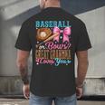 Baseball Or Bows Great Grandma Loves You Gender Reveal Men's Back Print T-Shirt