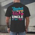 Baseball Or Bows Uncle Loves You Gender Reveal Men's Back Print T-Shirt Baseball Or Bows Uncle Loves You Gender Reveal Men's Back Print T-Shirt