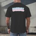 Baseball Bubble Letter Men's Back Print T-Shirt Baseball Bubble Letter Men's Back Print T-Shirt