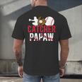 Baseball Catcher Papaw Proud Papaw Of A Baseball Catcher Men's Back Print T-Shirt Baseball Catcher Papaw Proud Papaw Of A Baseball Catcher Men's Back Print T-Shirt