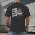 Baseball Catcher Waiting For You At Home Player Quote Men's Back Print T-Shirt Baseball Catcher Waiting For You At Home Player Quote Men's Back Print T-Shirt