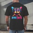 Baseball Drip 10th Birthday Boy Double Digits Ice Cream Drip Men's Back Print T-Shirt Baseball Drip 10th Birthday Boy Double Digits Ice Cream Drip Men's Back Print T-Shirt