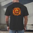 Baseball Drip Angry Lava Slime Ball Graphic Men's Back Print T-Shirt