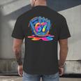Baseball Drip Ice Cream 67 Lifestyle 101 Men's Back Print T-Shirt Baseball Drip Ice Cream 67 Lifestyle 101 Men's Back Print T-Shirt