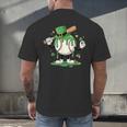 Baseball Drip Ice Cream Boys Kids Shamrock St Patricks Day Men's Back Print T-Shirt