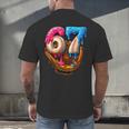Baseball Drip Ice Cream Number 67 Player Or 67th Birthday Men's Back Print T-Shirt Baseball Drip Ice Cream Number 67 Player Or 67th Birthday Men's Back Print T-Shirt