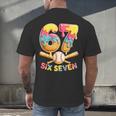 Baseball Drip Ice Cream Number 67 Player Lifestyle Men's Back Print T-Shirt Baseball Drip Ice Cream Number 67 Player Lifestyle Men's Back Print T-Shirt
