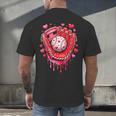 Baseball Drip Ice Cream Sprinkles Valentines Day Baseball Men's Back Print T-Shirt Baseball Drip Ice Cream Sprinkles Valentines Day Baseball Men's Back Print T-Shirt