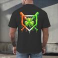 Baseball Drip Ice Cream St Patricks Day Shamrock Men's Back Print T-Shirt Baseball Drip Ice Cream St Patricks Day Shamrock Men's Back Print T-Shirt