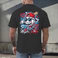 Baseball Drip Icecream Heart Valentine Day Boys Kids Red Men's Back Print T-Shirt Baseball Drip Icecream Heart Valentine Day Boys Kids Red Men's Back Print T-Shirt