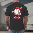 Baseball Drip Icecream Men Boy Valentine Men's Back Print T-Shirt Baseball Drip Icecream Men Boy Valentine Men's Back Print T-Shirt