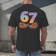 Baseball Drip Number 67 Player Six Seven Meme Men's Back Print T-Shirt