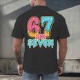 Baseball Drip Number 67 Player Trendy 6 7 Meme Men's Back Print T-Shirt Baseball Drip Number 67 Player Trendy 6 7 Meme Men's Back Print T-Shirt