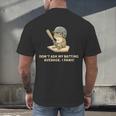 Baseball Frog Saying Batting Retro Artwork Men's Back Print T-Shirt Baseball Frog Saying Batting Retro Artwork Men's Back Print T-Shirt