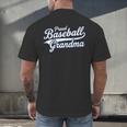 Baseball Grandma Graphic Men's Back Print T-Shirt Baseball Grandma Graphic Men's Back Print T-Shirt