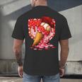 Baseball Heart Valentine Baseball Ice Cream Drip Boys Girls Men's Back Print T-Shirt Baseball Heart Valentine Baseball Ice Cream Drip Boys Girls Men's Back Print T-Shirt