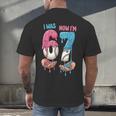 Baseball Ice Cream I Was 6 Now I'm 7 67 Birthday Boy Men's Back Print T-Shirt Baseball Ice Cream I Was 6 Now I'm 7 67 Birthday Boy Men's Back Print T-Shirt