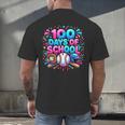 Baseball Ice Cream Drip 100 Days Of School Student Teacher Men's Back Print T-Shirt Baseball Ice Cream Drip 100 Days Of School Student Teacher Men's Back Print T-Shirt