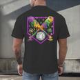 Baseball Ice Cream Drip Boys Mardi Gras Carnival Party Mask Men's Back Print T-Shirt Baseball Ice Cream Drip Boys Mardi Gras Carnival Party Mask Men's Back Print T-Shirt