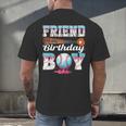Baseball Ice Cream Drip Friend Of The Birthday Boy Men's Back Print T-Shirt Baseball Ice Cream Drip Friend Of The Birthday Boy Men's Back Print T-Shirt