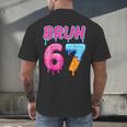 Baseball Ice Cream Drip Number 67 Player Or 67th Birthday Men's Back Print T-Shirt Baseball Ice Cream Drip Number 67 Player Or 67th Birthday Men's Back Print T-Shirt