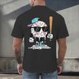 Baseball Ice Cream Drip Sports Boys Kids Youth Men Men's Back Print T-Shirt