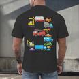 Baseball Ice Cream Drip Vehicles Youth Baseball Drip Men's Back Print T-Shirt