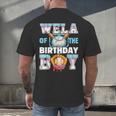 Baseball Ice Cream Drip Wela Of The Birthday Boy Men's Back Print T-Shirt Baseball Ice Cream Drip Wela Of The Birthday Boy Men's Back Print T-Shirt